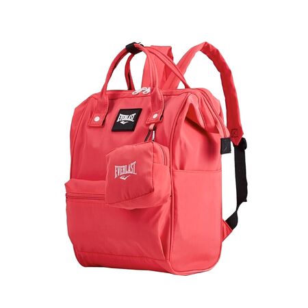 Mochila Escolar Universitaria Everlast Mujer Reforzada Monedero de Regalo Bolsillo Antirrobo 22333 Coral