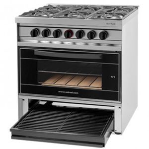 COCINA INDUSTRIAL SOL REAL 517 VVP NEGRA GAS NATURAL 6 HORNALLAS - 4605333