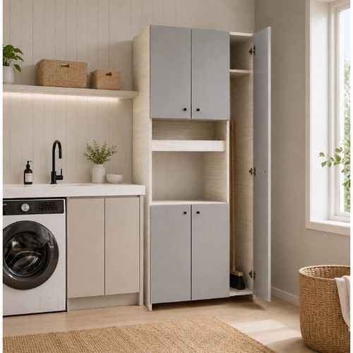 Despensero Organizador Escobero DS Home Polar Gris 171x71x36 cm - Vista 4
