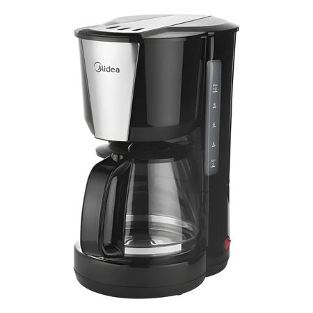 Cafetera Electrica Negra Midea 1,25l Color Negro