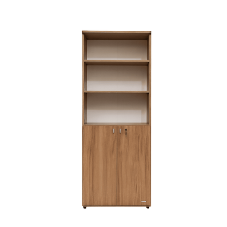 Biblioteca Platinum 2 Puertas 4 Estantes Acacia 53010 