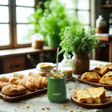 Mate Térmico Aston Acero Inoxidable Doble Capa 260 ml