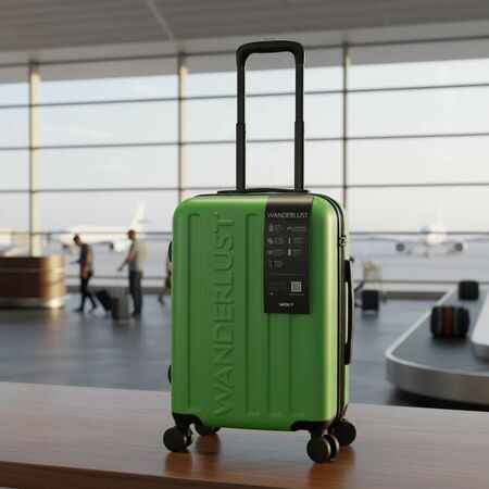 Valija Wanderlust Hard Abs 20 Pulg Expandible Verde 41108