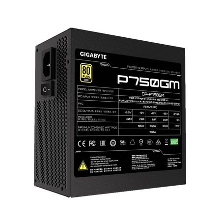 Fuente Gigabyte 750W 80 Plus Gold Modular PCIe 5.0 for VGAs