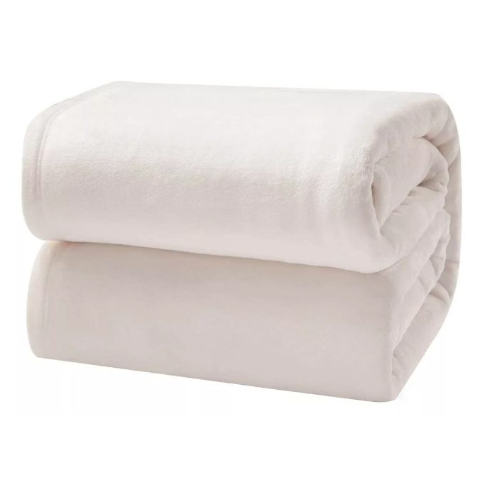 Frazada super suave 1 plazas y media NATURAL - Vista 1