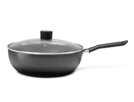 Wok c/ Tapa 24 cm Negro Brinox 7190/466