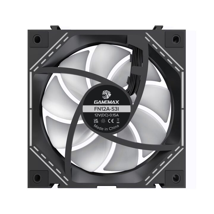Fan Gamemax Para Gabinete ARGB Magnetico FN12A-S3I - Vista 2