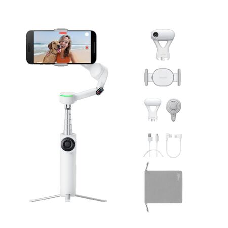 Combo Premium Streamer Insta 360 - Flow 2 Pro Creator Bundle y rastreador por IA