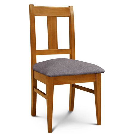 Silla de Comedor Euro lustre Miel Tapizado Shot Stone Espacity