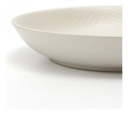 Set 6 Platos Hondo 20.6cm Kiki Off-white Porcelana Vajilla Beige - Vista 2
