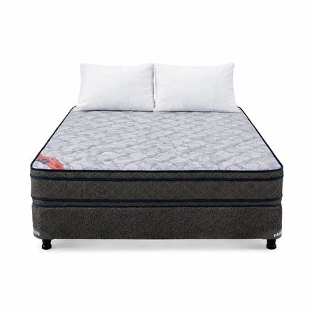 COMBO: Colchón de Espuma + Sommier Fleur Piero 140x190cm + 2 Almohadas