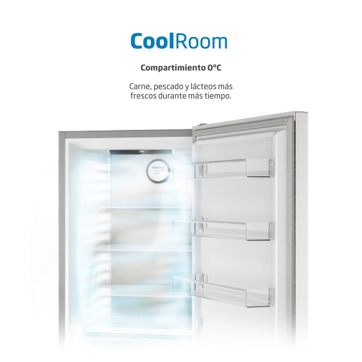 Heladera Beko Inverter No Frost 356L freezer inferior - inox - Vista 4