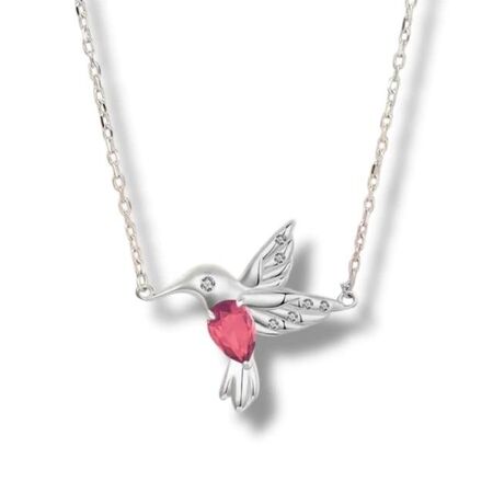 COLLAR PLATA 925 CON DIJES Y PIEDRAS CUBIC ZIRCONIA JOYAS OCLOCK (CONJAG0759)