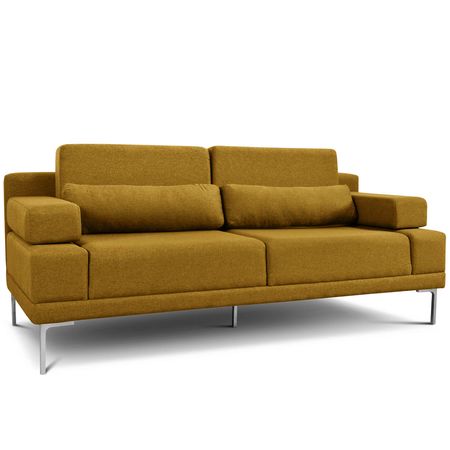 Sillon 2 Cuerpos Verona Tela Shot Bronze Antimanchas Espacity