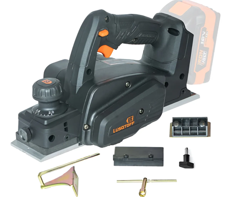 Cepillo Garlopa Brushless Bateria Lusqtoff Cel15000-9b 82mm Negro