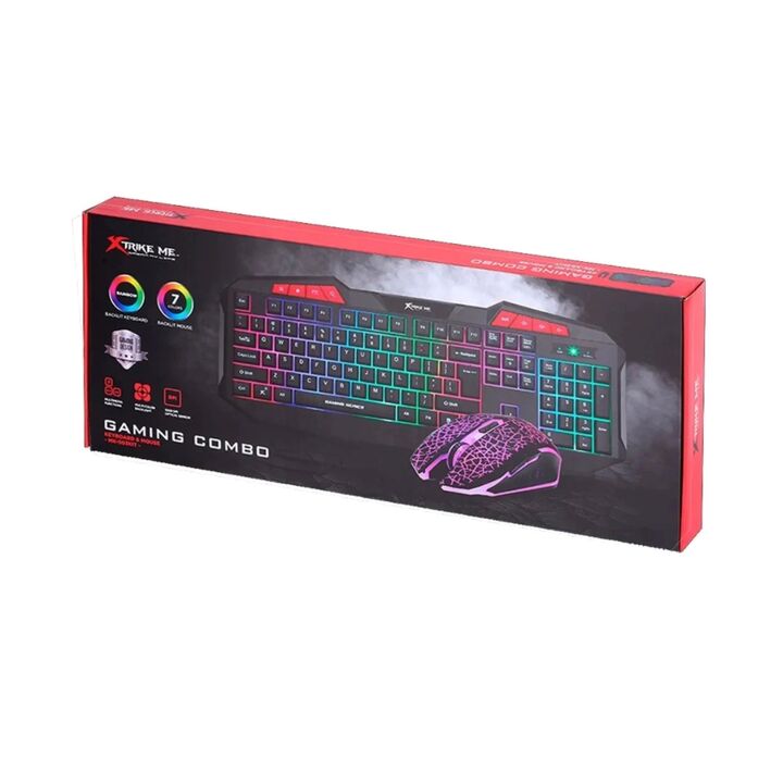 TECLADO MOUSE GAMER XTRIKEME (C:NEGRO MK-503KIT) - Vista 2