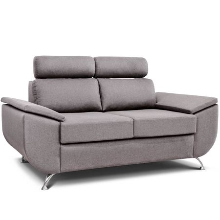 Sillón 2 Cuerpos Berlín Moderno Tela Shot Antimanchas Mastic Espácity