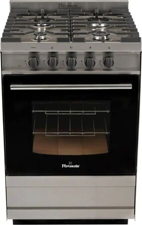 Cocina FLORENCIA 5818S semiindustrial 56 Cm Inox 4 Hornallas valvulas seguridad