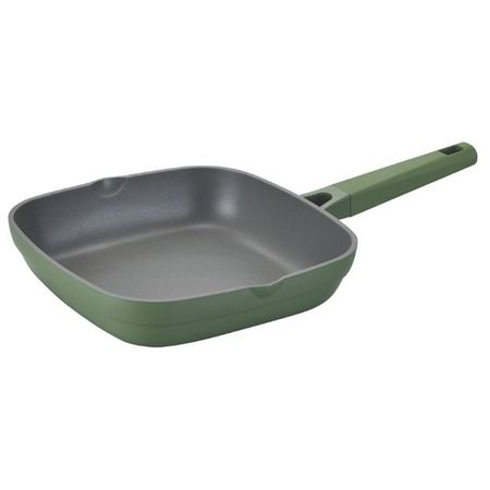 Sartén Antiadherente Cuadrada 28cm Carol de Aluminio Fundido Verde