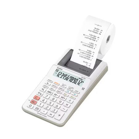 Calculadora Con Impresora 12 Digitos Color Blanco Casio Hr-8rc