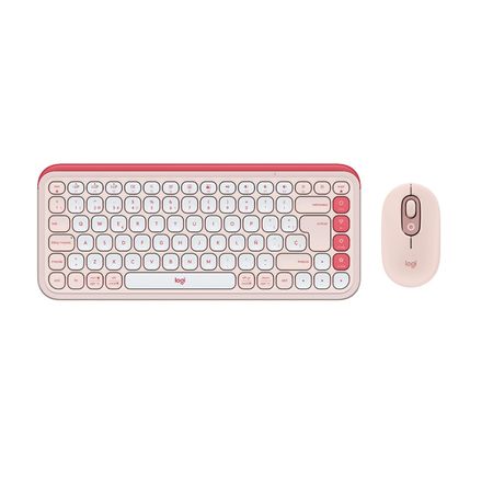 Teclado y Mouse Logitech POP Icom Rose 920-013053