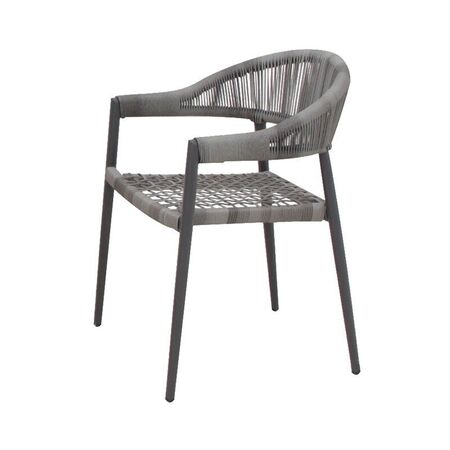 Silla de Exterior Byron Aluminio y Fibra de Polipropileno