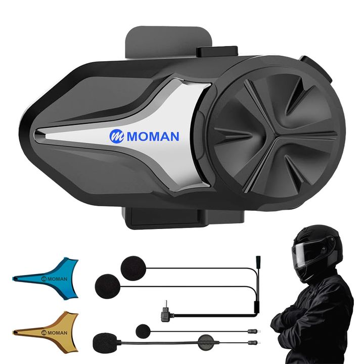 Intercomunicador Moto Moman CP-X Cancelacion de ruido Activo 2000mts rango 24 Personas - Vista 1