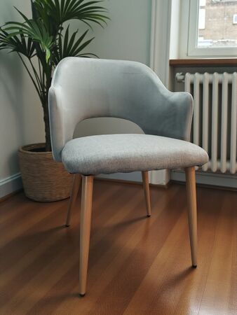 Sillon Tapizado Quality Plastic Panda Color Gris