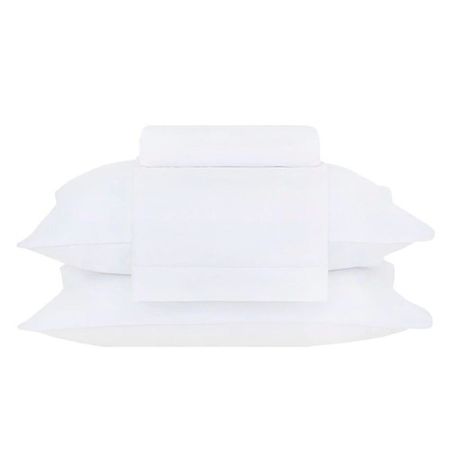 Juego de Sabanas Full Espalma Percal Liso Blanco