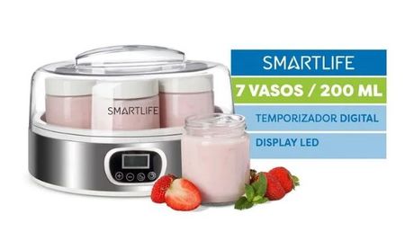 Yogurtera Smartlife SL-YM2305 1.4 Litros 7 Frascos de Vidrio