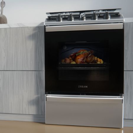 Cocina Multigas 56 cm Inoxidable con Encendido Eléctrico Drean CD5614AI0