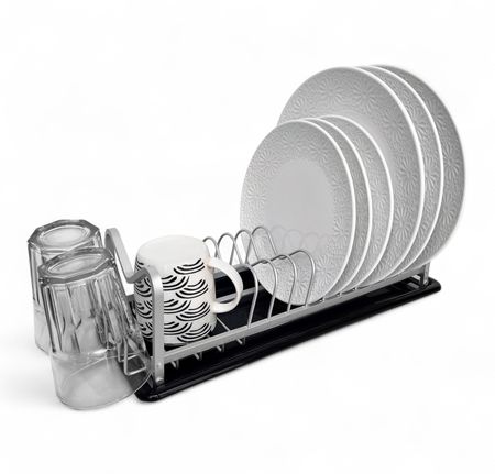 Escurre Seca Platos Aluminio Inox. Marca Hogar Actual