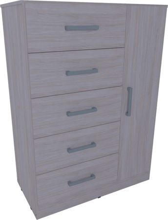 Chifoniers Muebles Orlandi 3415 1P 5C 90Cm Jacaranda