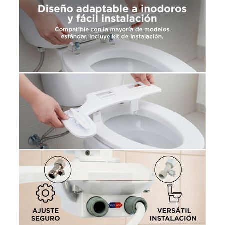 Bidet Para Inodoro Gadnic Agua Fria/caliente 