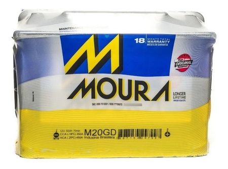 BATERIA PARA AUTO MOURA M20GD 12X65 (50AH)
