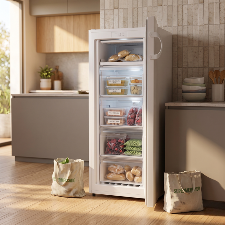 Freezer Vertical 166 Lts Siam Fsi-cv180b Puerta Reversible - Vista 5