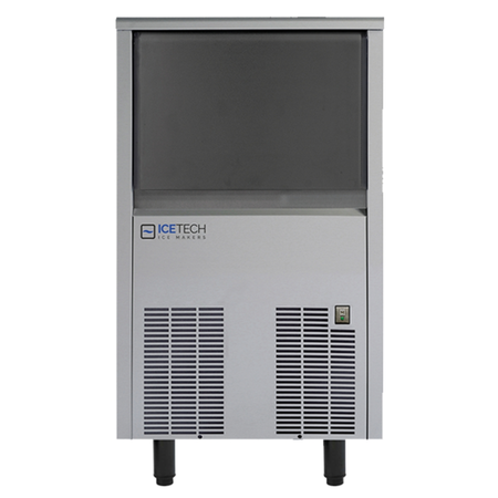 Fabricadora De Hielo 43 Kg 450w Ice Tech Ss45 Acero Inox Plateado
