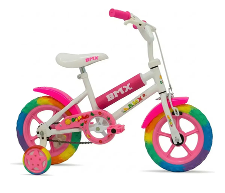 Bicicleta Infantil Rodado 12'' Peretti Cross Niña Rueditas