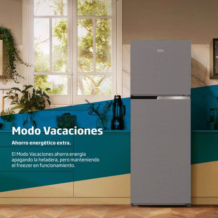 Heladera Beko Inverter No Frost 356L freezer inferior - inox - Vista 10