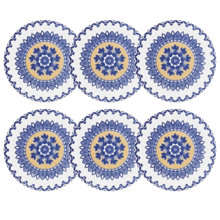 Set X 6 Platos Postre 20Cm La Carreta - Oxford