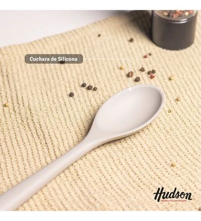 Cuchara Rígida De Silicona Para Cocinar Hudson Beige
