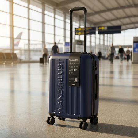 Valija Wanderlust Hard Abs 20 Pulg Expandi Azul Oscuro 41105
