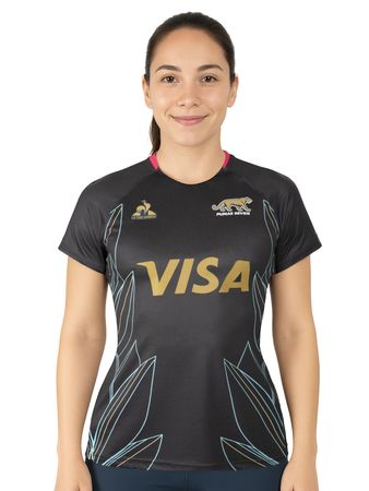 Camiseta Le Coq Sportif Pumas Seven Away Fan 2024 Mujer Rugby Negro