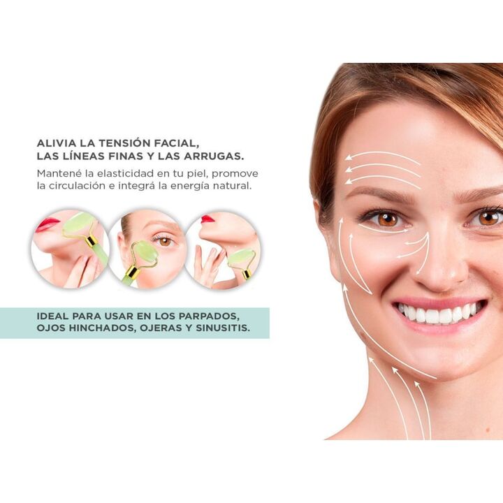 Masajeador Facial Corporal Gadnic Verde Jade - Vista 2