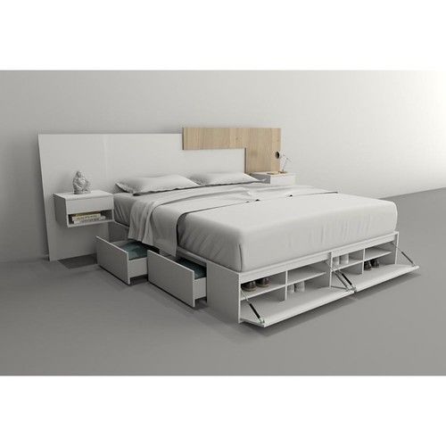 Box de Cama DS Home 1,80 m 4 Cajones 2 Puertas Everest 203x33x182 cm - Vista 6