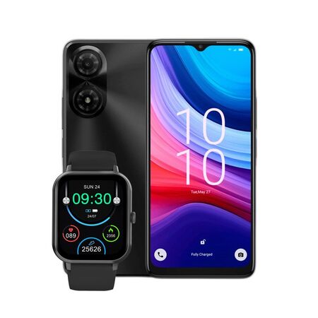 Combo Alcatel A31 Pro 3+64GB Gris + Smartwatch Dekkin 1.83" IP67