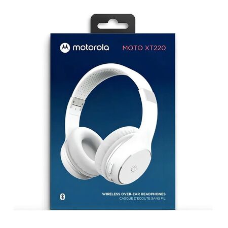 AURICULARES MOTOROLA 32170 XT220 HEADPHONES VINCHA INALAMBRICOS BLUETOOTH TURBO BLANCO