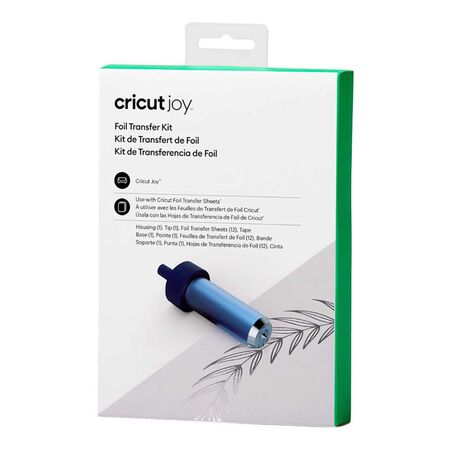 Kit Foil Transfer Cricut Joy con carcasa y hojas metalicas 2009056