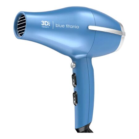 Secador Gama Blue Titanio 3d Therapy 2300w Anti-frizz Azul
