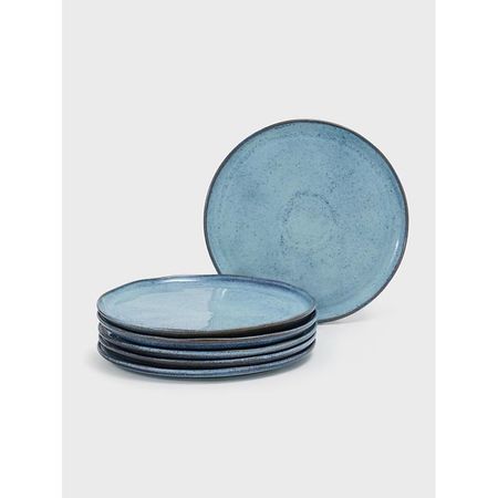 Set 6 platos playos Porto Brasil Bio Avant Garde Stoneware